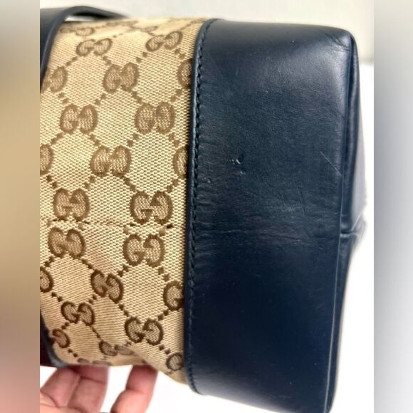 Gucci GG Supreme Canvas Studded Patti Tote with Leather Trim - Picture 8 of 17